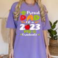 Proud Dad Of 2023 Pre K Graduate Graduation Women's Comfort Colors T-Shirt Violet