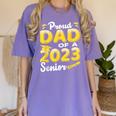 Proud Dad Of A 2023 Senior Graduation Women's Comfort Colors T-Shirt Violet