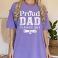 Proud Dad Of 2024 Graduate Father Senior 24 Graduation Women's Comfort Colors T-Shirt Violet