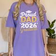 Proud Dad Of A 2026 Graduate Class Of 2026 Dad Graduation Women's Comfort Colors T-Shirt Violet