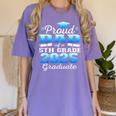 Proud Dad Of 5th Grade Graduate 2025 Elementary Graduation Women's Comfort Colors T-Shirt Violet