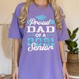 Proud Dad Of a Class Of 2021 Senior Graduate Graduation Women's Comfort Colors T-Shirt Violet