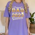 Proud Dad Of a Class Of 2023 Graduate Senior Graduation Women's Comfort Colors T-Shirt Violet