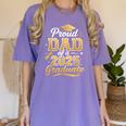 Proud Dad Of a Class Of 2025 Graduate Senior Graduation Women's Comfort Colors T-Shirt Violet