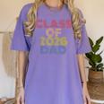 Proud Dad Of A Class Of 2026 Graduate Senior Graduation Women's Comfort Colors T-Shirt Violet