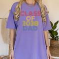 Proud Dad Of A Class Of 2038 Graduate Senior Graduation Women's Comfort Colors T-Shirt Violet