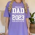 Proud Dad Graduation Senior 23 Grad Class Of 2023 Women's Comfort Colors T-Shirt Violet