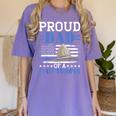 Proud Dad Of A State Trooper Police Officer Graduation Women's Comfort Colors T-Shirt Violet