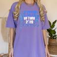 Proud Dad Of Two 2019 Graduates Twin Papa Graduation Women's Comfort Colors T-Shirt Violet