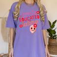 Proud Educated Latina Graduation Masters Degree PhD Women's Comfort Colors T-Shirt Violet