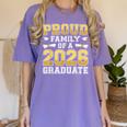Proud Family Of A 2026 Graduate Shirt Class 2026 Graduation Women's Comfort Colors T-Shirt Violet