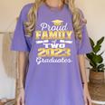 Proud Family Of Two 2023 Graduate Class 2023 Graduation Women's Comfort Colors T-Shirt Violet