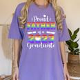Proud Father Of 2023 Graduate Class 2023 Graduation Family Women's Comfort Colors T-Shirt Violet