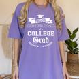 Proud Girlfriend Of College Grad 2019 Family Graduation Tee Women's Comfort Colors T-Shirt Violet