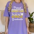 Proud Godmother Of 2022 Graduate Class 2022 Graduation 22 Women's Comfort Colors T-Shirt Violet