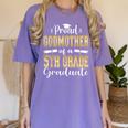Proud Godmother Of 5th Grade Graduate 2023 Family Graduation Women's Comfort Colors T-Shirt Violet