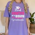 Proud Godmother Of 5th Grade Graduate 2025 Family Graduation Women's Comfort Colors T-Shirt Violet