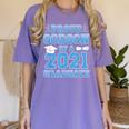 Proud Godson Of a 2021 Graduate School Graduation Family Women's Comfort Colors T-Shirt Violet