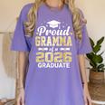 Proud Gramma Of A 2026 Graduate Class Of Graduation Women's Comfort Colors T-Shirt Violet