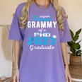 Proud Grammy Class Of 2023 PHD Graduate Doctorate Graduation Women's Comfort Colors T-Shirt Violet