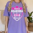 Proud Grandma Of a 2018 Grad Graduation Family Women's Comfort Colors T-Shirt Violet