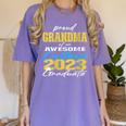 Proud Grandma Of 2023 College Graduate Family 23 Graduation Women's Comfort Colors T-Shirt Violet