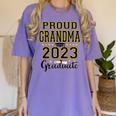 Proud Grandma Of A 2023 Graduate Graduation Women's Comfort Colors T-Shirt Violet