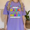 Proud GRANDMA Of a 2025 PRE-K Graduate -Graduation Women's Comfort Colors T-Shirt Violet