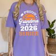 Proud Grandma Of A 2026 Senior Basketball Graduation Women's Comfort Colors T-Shirt Violet