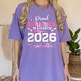 Proud Grandma Of A 2026 Senior Class Of 2026 Graduation Women's Comfort Colors T-Shirt Violet