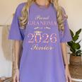 Proud Grandma Of A 2026 Senior Graduate Graduation Women's Comfort Colors T-Shirt Violet