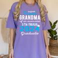 Proud Grandma Of 5th Grade Graduate 2024 Family Graduation Women's Comfort Colors T-Shirt Violet