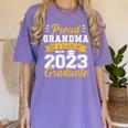 Proud Grandma Of a Class Of 2023 Graduate Senior Graduation Women's Comfort Colors T-Shirt Violet