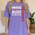 Proud Grandma Of A Class Of 2025 Senior Graduation 25 Women's Comfort Colors T-Shirt Violet