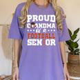 Proud Grandma Of a Football Senior 2026 Graduation Women's Comfort Colors T-Shirt Violet