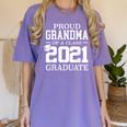 Proud Grandma Graduation Senior 21 Grad Class Of 2021 Women's Comfort Colors T-Shirt Violet