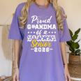 Proud Grandma Of a Soccer Senior 2026 Graduation Gifts Women's Comfort Colors T-Shirt Violet