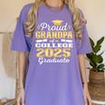 Proud Grandpa Of 2025 College Graduate Family 24 Graduation Women's Comfort Colors T-Shirt Violet