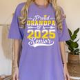 Proud Grandpa Of a 2025 Senior Graduate Graduation Women's Comfort Colors T-Shirt Violet