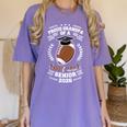 Proud Grandpa Of a 2026 Football Senior Graduation Women's Comfort Colors T-Shirt Violet