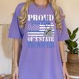 Proud Grandpa Of a State Trooper Police Officer Graduation Women's Comfort Colors T-Shirt Violet