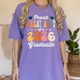 Proud Great Aunt Of a Class Of 2026 Graduate Graduation Women's Comfort Colors T-Shirt Violet