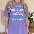 Proud Great Grandpa Of 1st Grade Graduate 2023 Graduation Women's Comfort Colors T-Shirt Violet