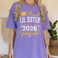 Proud Lil Sister Of a Class Of 2026 Graduate For Graduation Women's Comfort Colors T-Shirt Violet