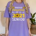 Proud Mama Of a 2021 Graduate Senior Mom 2021 Graduation Women's Comfort Colors T-Shirt Violet