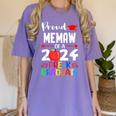 Proud MEMAW Of 2024 Pre-K Graduation Graduate Senior 2024 Women's Comfort Colors T-Shirt Violet