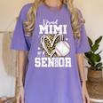Proud Mimi Of A 2026 Senior Baseball Graduation Leopard Women's Comfort Colors T-Shirt Violet