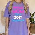 Proud Mom Of A 2017 Graduate Graduation Tee T-Shirt Women's Comfort Colors T-Shirt Violet