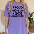 Proud Mom Of A 2018 Graduate Mama Graduation Women's Comfort Colors T-Shirt Violet