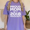 Proud Mom Of A 2018 Graduate Senior Class Graduation T-Shirt Women's Comfort Colors T-Shirt Violet